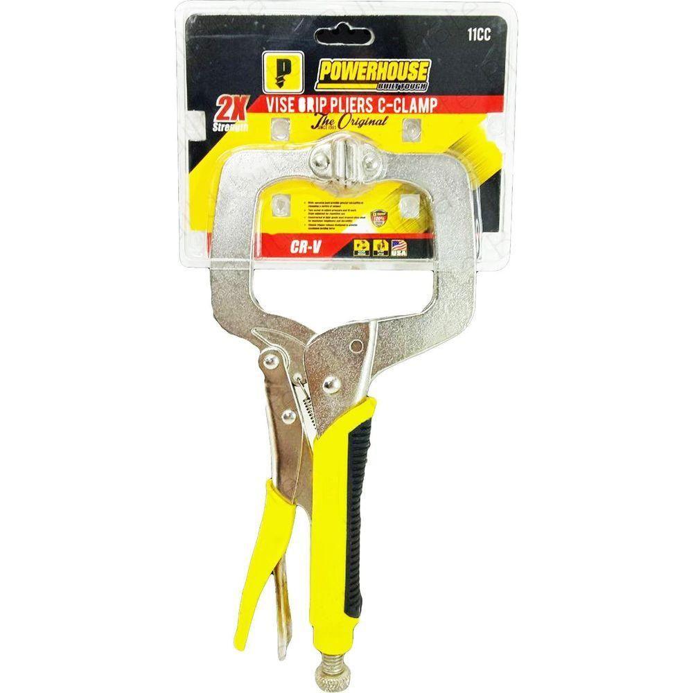 Powerhouse 11C Vise Grip Locking C-Clamp Plier | Powerhouse by KHM Megatools Corp. Powerhouse 11C Vise Grip Locking C-Clamp Plier | Powerhouse by KHM Megatools Corp.